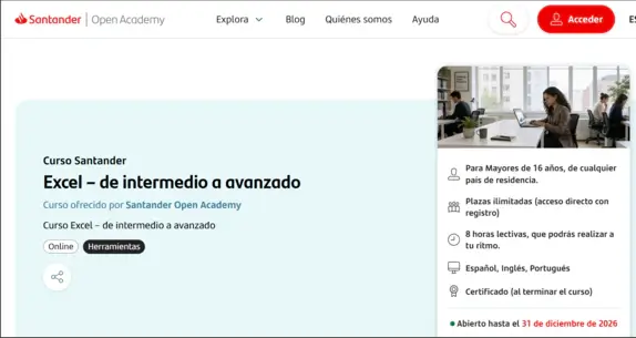 Curso Excel intermedio avanzado