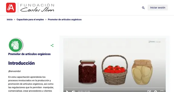 Curso de Promotor de artículos orgánicos