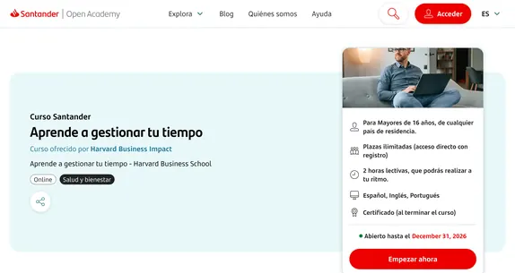 Aprende a gestionar tu tiempo con Harvard Business Impact
