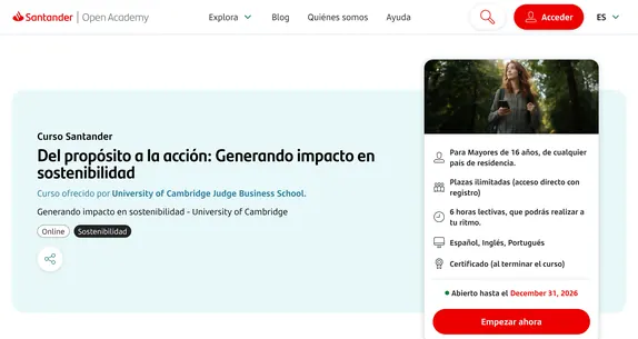 Generando impacto en sostenibilidad