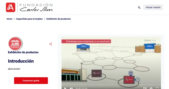 Curso gratis de exihibición de productos