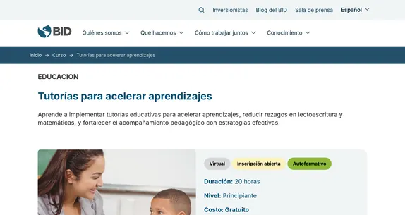 Tutorías para acelerar aprendizajes
