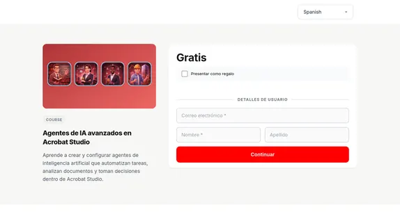 Agentes de IA avanzados en Acrobat Studio