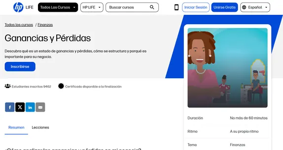 Curso de ganancias y pérdidas para emprendedores