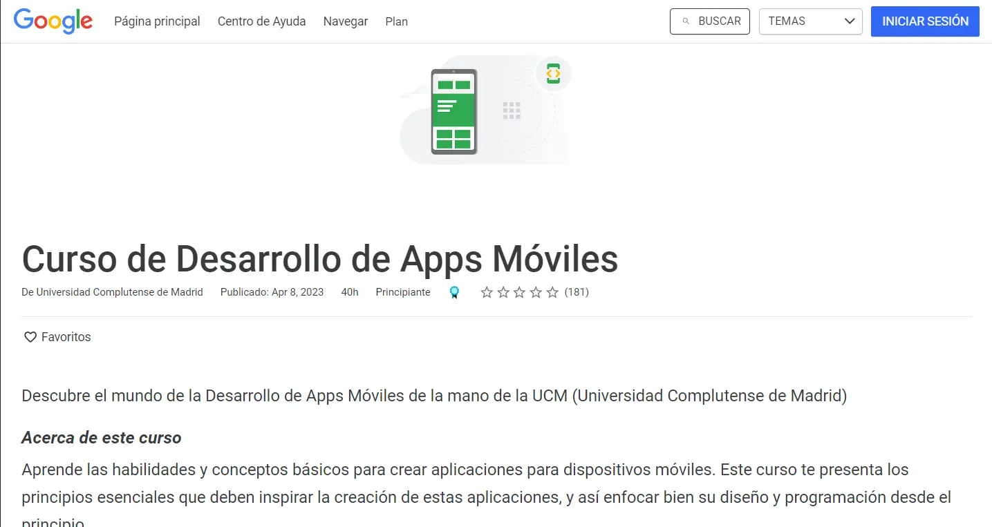 Curso para crear apps